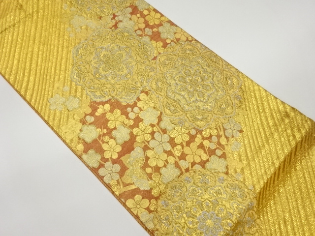JAPANESE FUKURO OBI / SAGANISHIKI / WOVEN FLOWER CREST